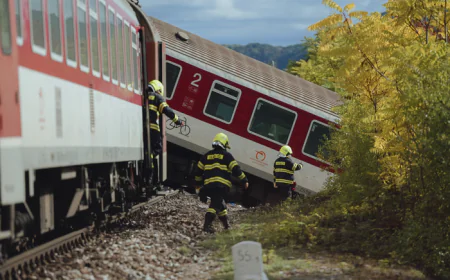 Slovakya’da tren kazası sonrası 30 kişi yaralı olarak kurtarıldı
