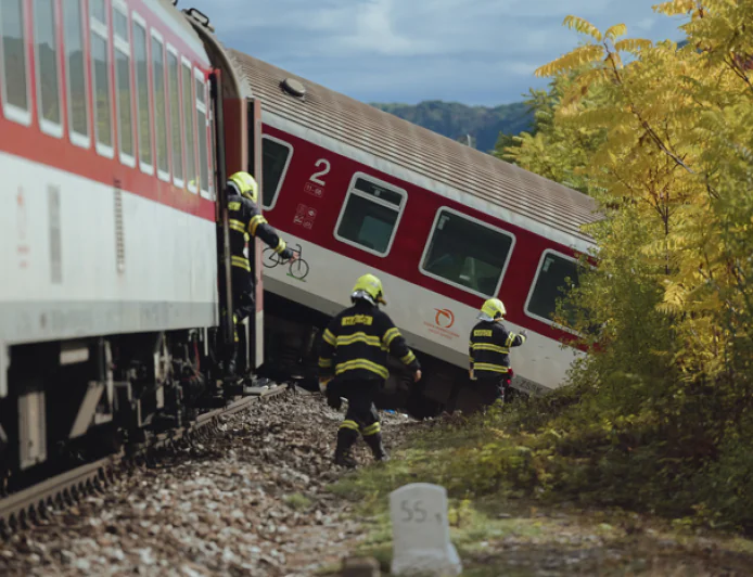 Slovakya’da tren kazası sonrası 30 kişi yaralı olarak kurtarıldı