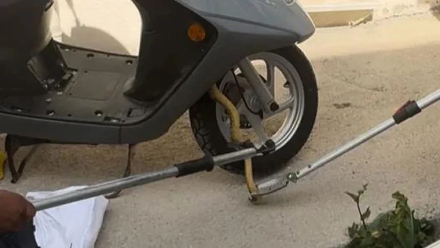 Edirne’de Motosiklette Yılan Paniği! İtfaiye Müdahale Etti